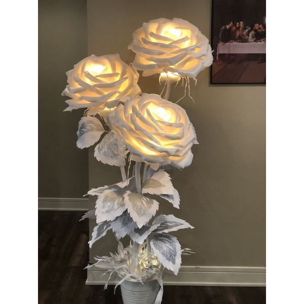 Standing Bunga Giant Dekorasi Wedding / Giant Flower Photography / Bunga Lampu Hias Jumbo