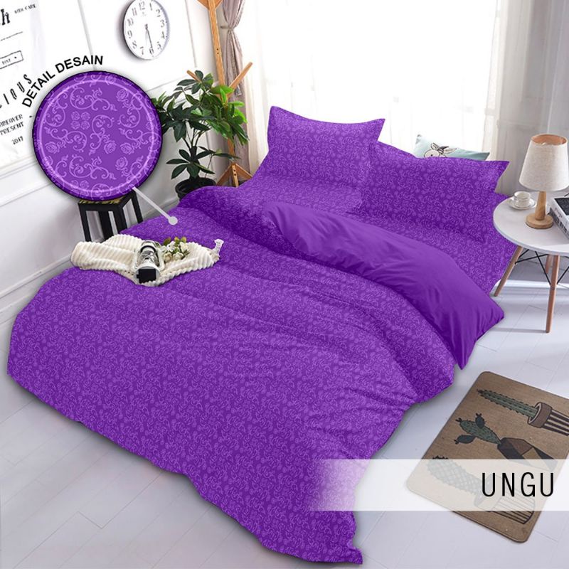 sprei embos ungu Uk 180x200