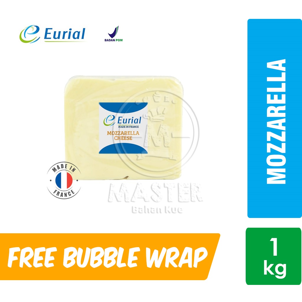 

Eurial Mozzarella / Mozzarella Murah + Ice Gel [1 Kg] KHUSUS INSTANT