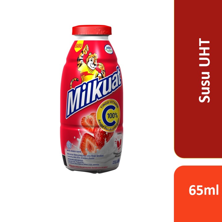 Milkuat Stroberi Botol 65 ml