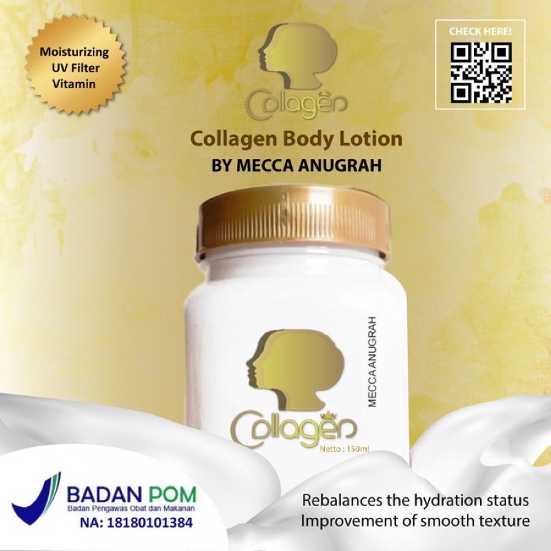 Mecca Anugrah Collagen Body Lotion By Syb Original 100% - ( Bitcol )