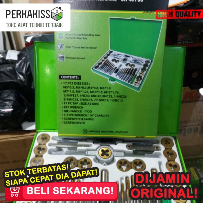 Hand Taps And Dies Set Tekiro 40 Pcs Taps Set Tekiro 40Pcs K94