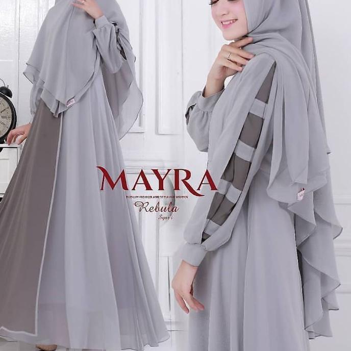 ✤ Baju Gamis Wanita Terbaru Model Pesta Kekinian Cerruty Rebula syar'i Gamis Syar'i ☄