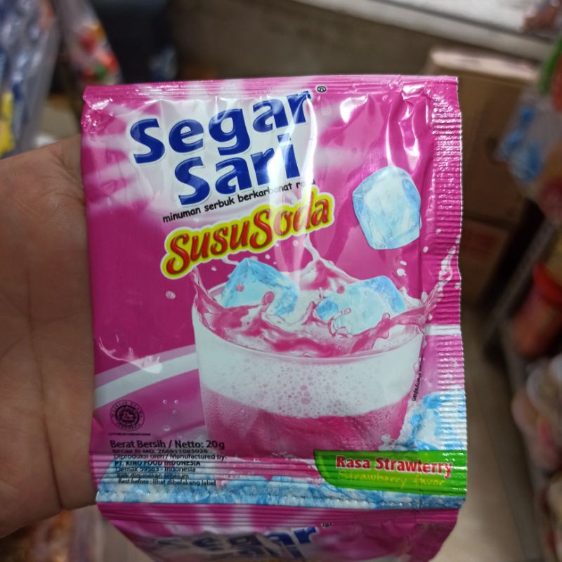

Minuman Segar Sari Susu Soda 20g Strawberry Stroberi