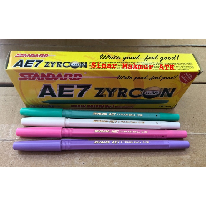 

Cantik Pulpen / Ballpoint / Pen Standard Ae7 Zycron 0.38 Limited