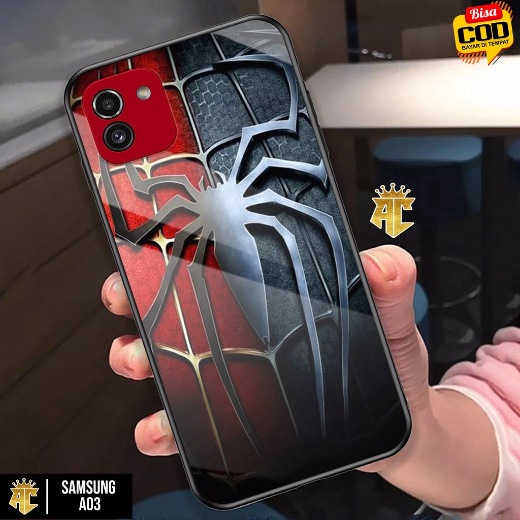 Case SAMSUNG A03 - Casing SAMSUNG A03 Terbaru 2021 AERO CASE [ MOTIF SPDR ] Silikon SAMSUNG A03  -  