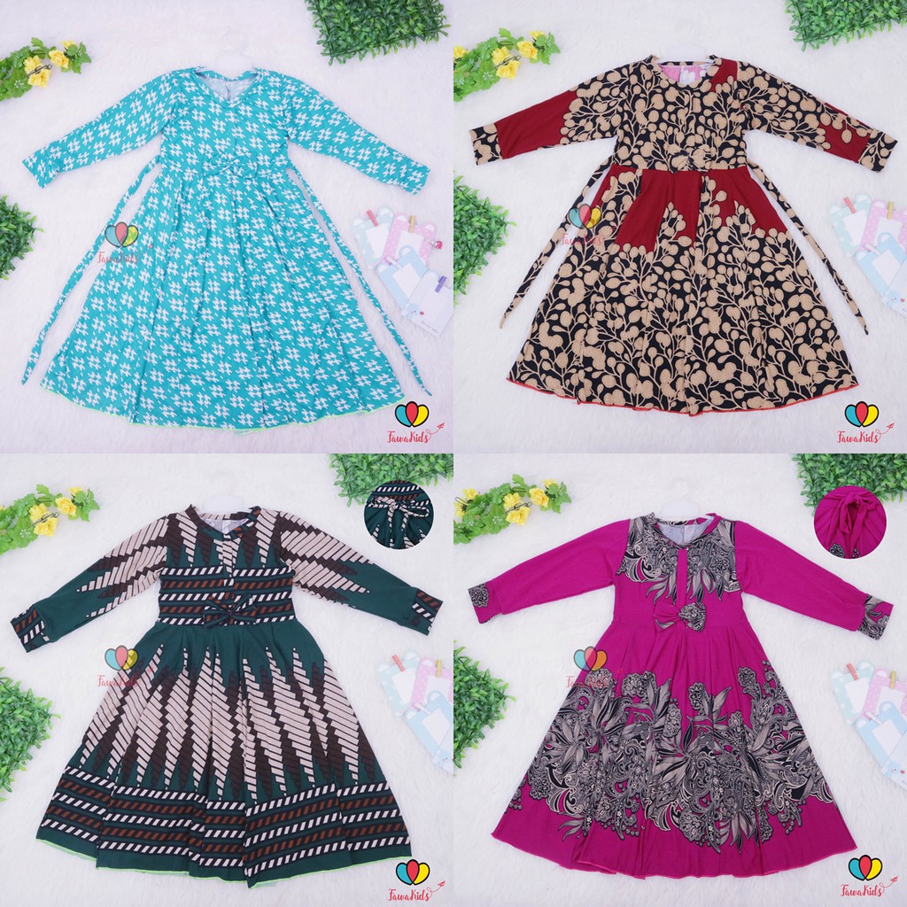 Gamis Pita Uk 4 th Gamis Anak  Baju  Muslim Ngaji Dress 