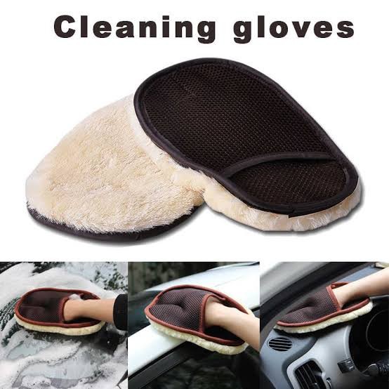 Lap Cuci Mobil Motor Microfiber Wax Detailing Sarung Tangan Glove Wol