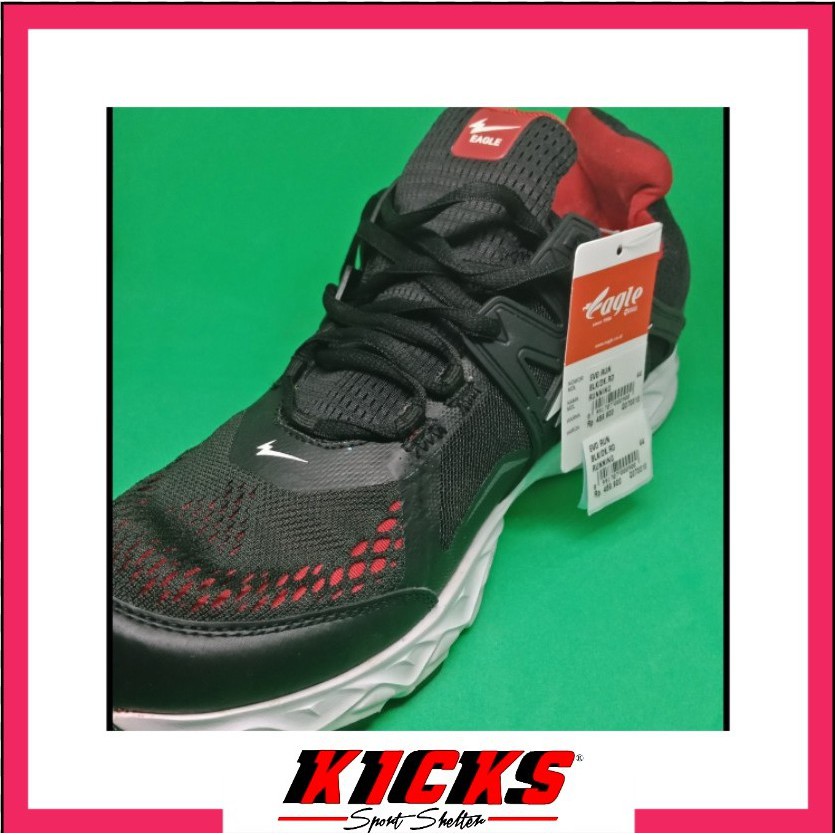 SEPATU EAGLE EVO RUN BLACK RED
