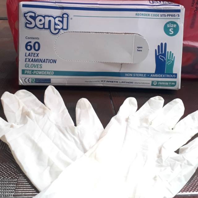 Sarung tangan latex sensi / sarung tangan karet / sarung tangan / latex / sensi