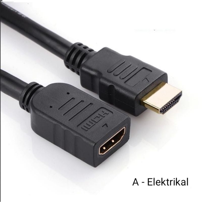 Sambungan Kabel HDMI Extenxion Male to Female 0,3M Kabel Anycast atau Lainnya