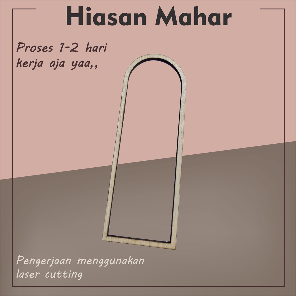Hiasan Mahar Bentuk Kubah | Hiasan Mahar Bentuk Pintu Hiasan Hantaran Kayu Pintu | Scrapbook | Plywo