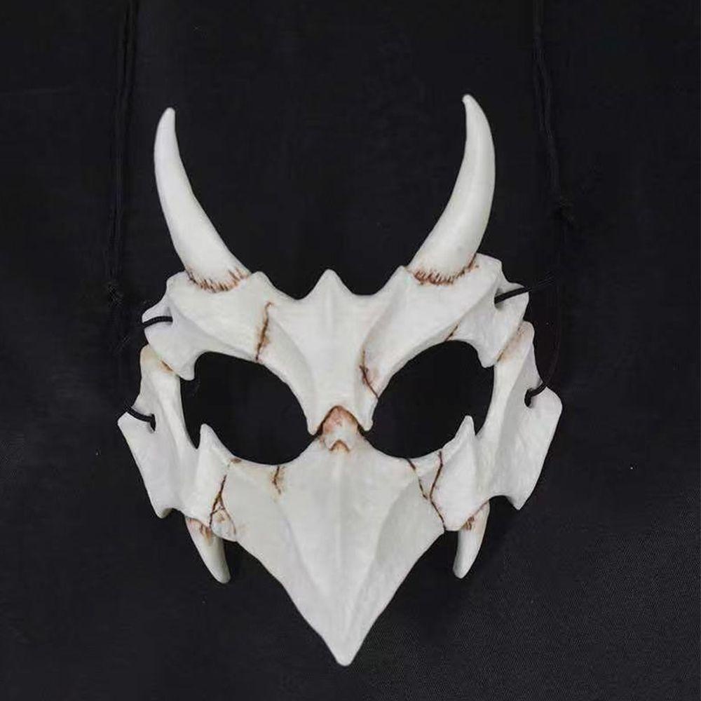 Suyo 2PCs Masker Pelindung Wajah Motif Tengkorak Untuk Cosplay Halloween