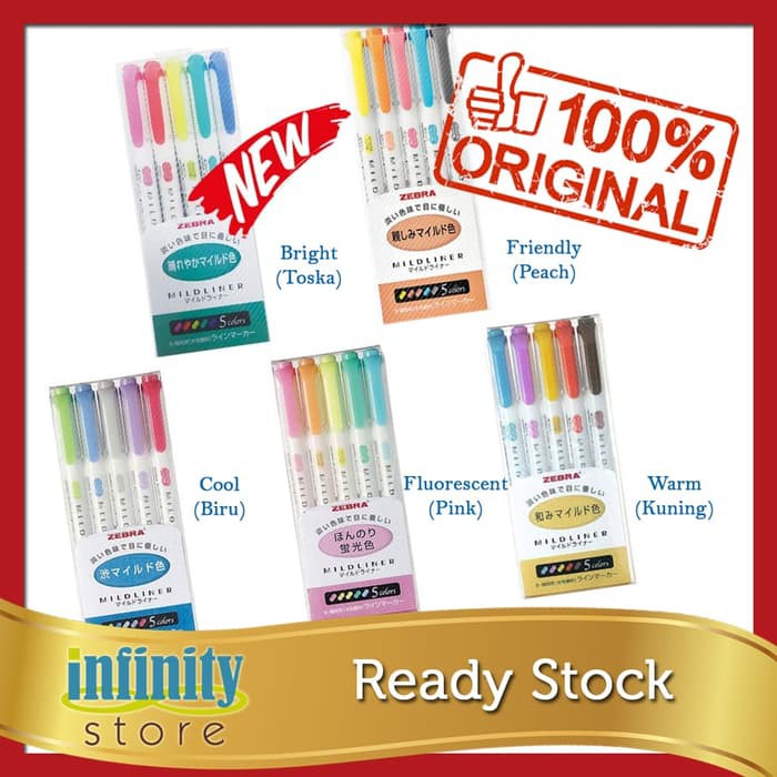 

Stabilo Warna Warni - Highlighter - Stabilo Pulpen Ready Stock ! Zebra Mildliner Highlighter /