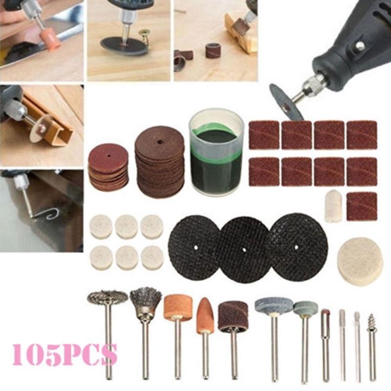 Mata Dremel Tuner 105 Pcs Aksesoris Mini die grinder Lengkap Murah Mesin Grinder Kit