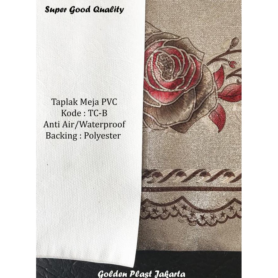 cli8 taplak meja makan pvc tahan air/waterproof quality super meteran tc-b 66xe