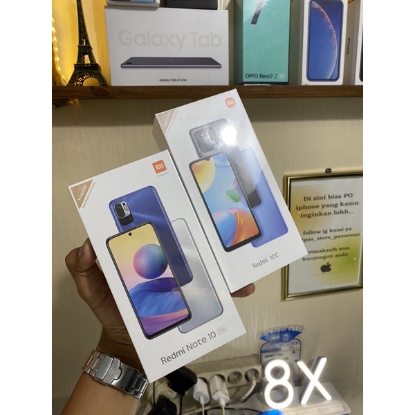 XIAOMI NOTE 10 5G 8/128gb / REDMI 10C 4/64gb NEW GARANSI RESMI