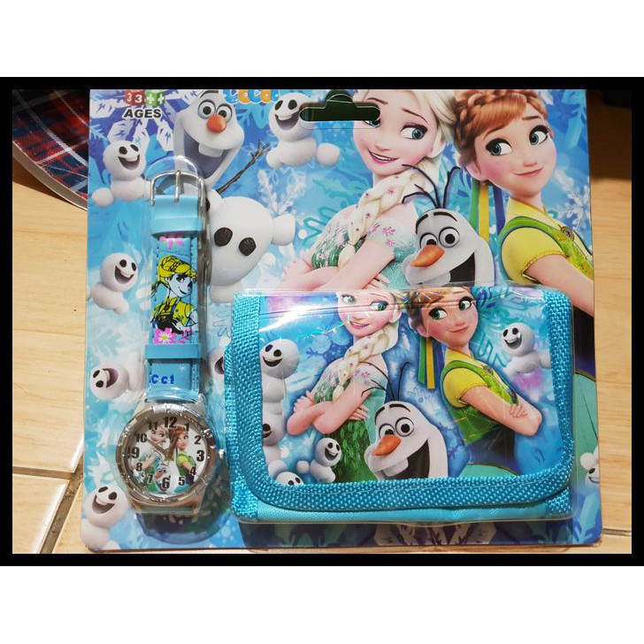 OBRAL Jam Tangan+Dompet Frozen/ Jam Tangan Frozen/ Jam tangan anak