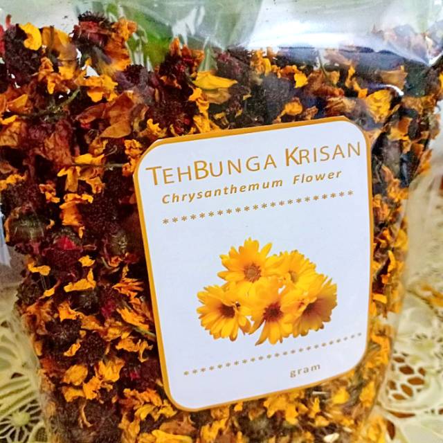  Teh bunga KRISAN JENIS SALJU SNOW CHRYSANTHEMUM FLOWER 