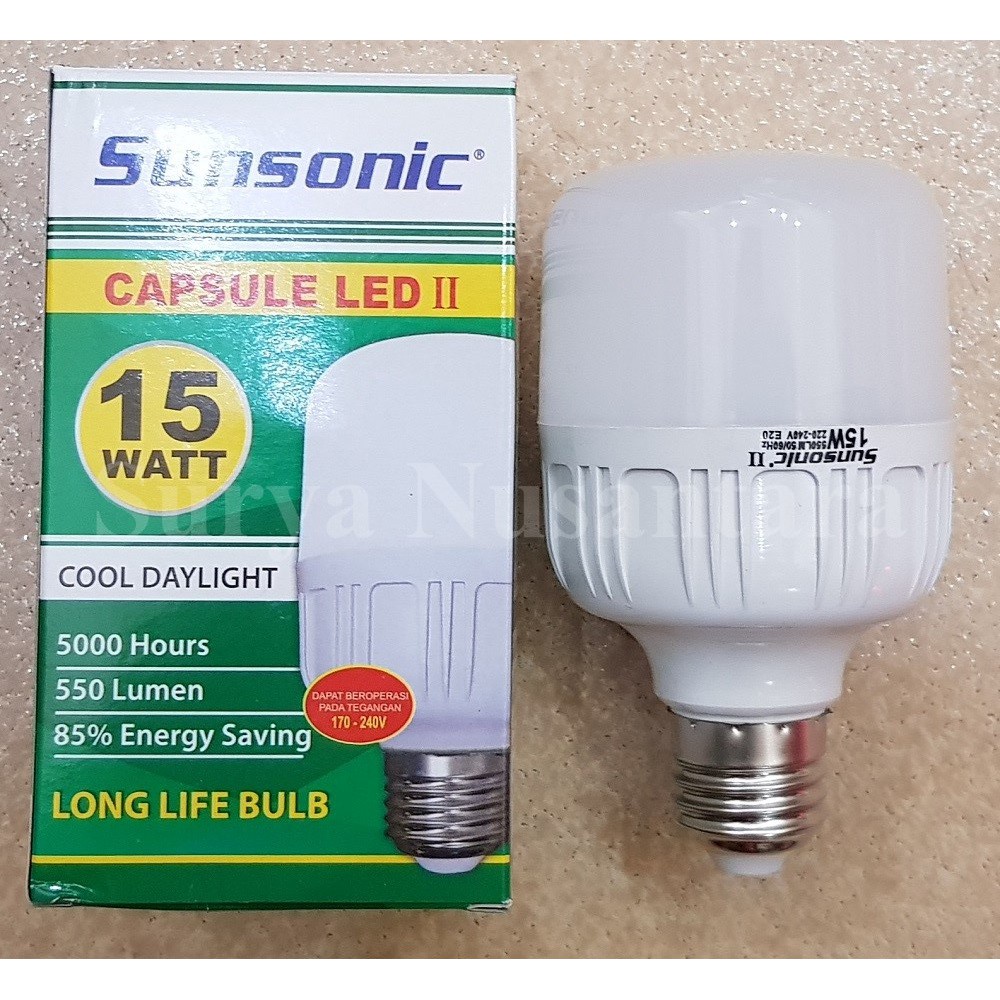 Lampu Led Capsule Nagano Sunsonic 5 - 30 Watt Hemat Terang