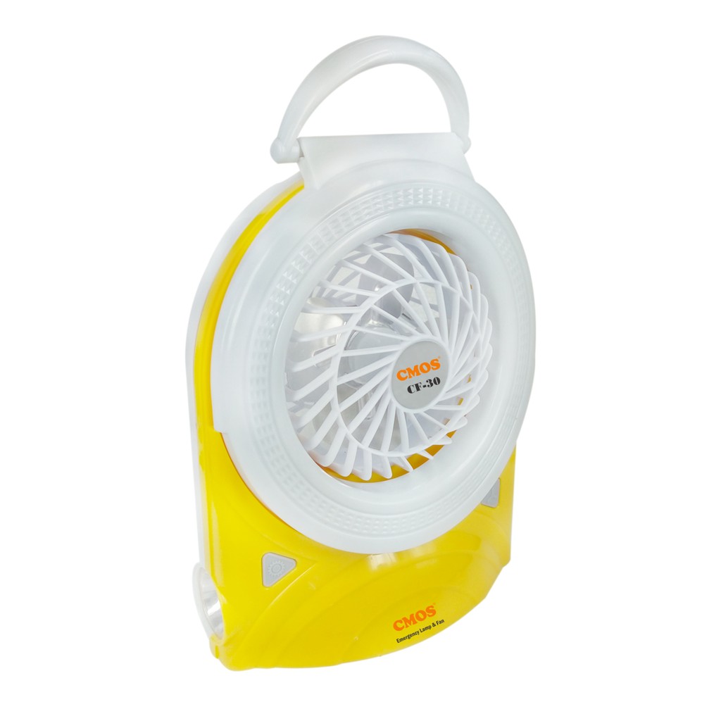 CMOS EMERGENCY LAMP + FAN CF-30 Lampu Charge/Kipas Charge/Emergency
