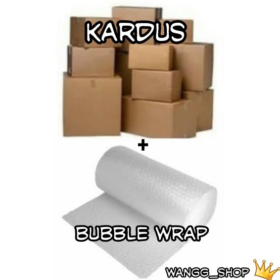 PACKING LEBIH AMAN (DUS + TAMBAHAN  BUBBLE WRAP)