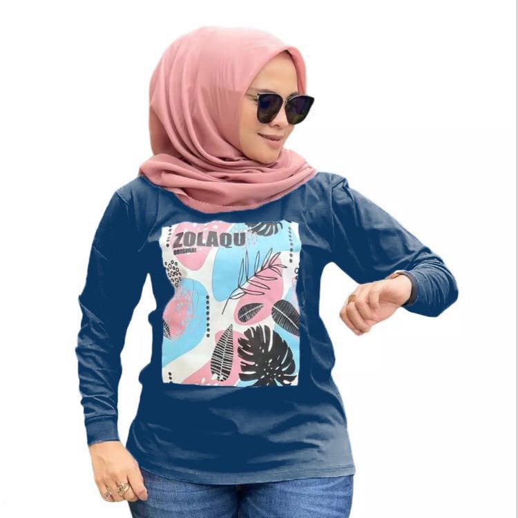 kaos zolaqu/atasan zolaqu terbaru/BAJU ZOLAQU /SWEATER ZOLAQU (COD) BAJU WANITA LENGAN PANJANG