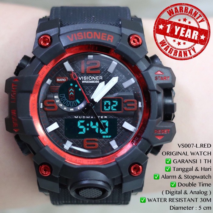 "Jam tangan ORIGINAL VISIONER GARANSI 1 tahun anti air FREE BOX ORI"