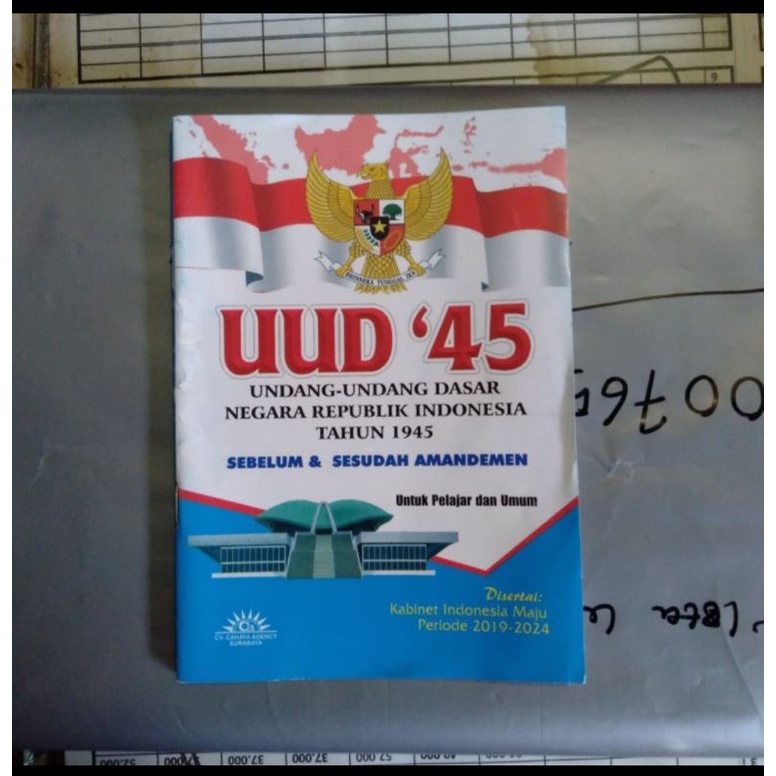 Jual BUKU UNDANG UNDANG DASAR NEGARA REPUBLIK INDONESIA 1945 | Shopee ...