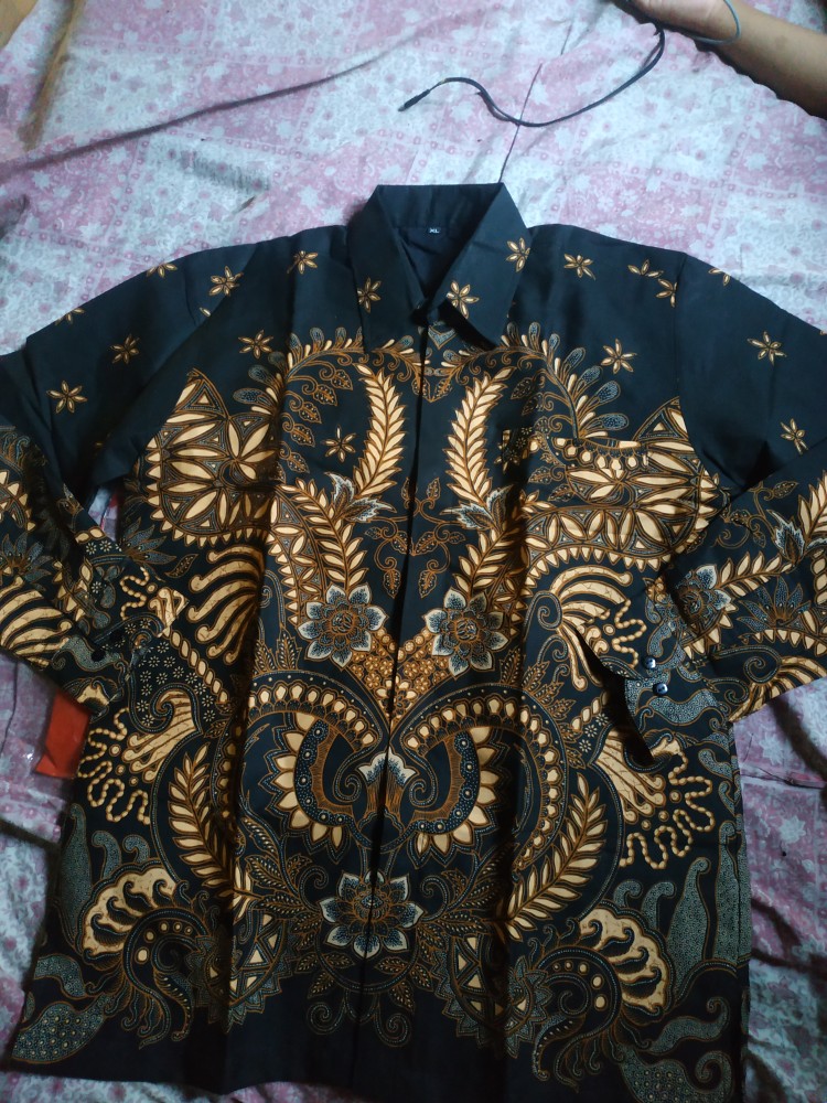 Nawasena Dillan Kemeja Batik Pria Eksklusif Berfuring Lengan Panjang Reguler Size
