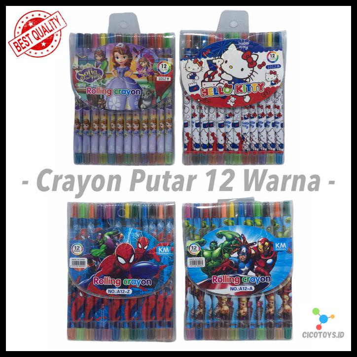 

Crayon Putar Panjang 12 Warna