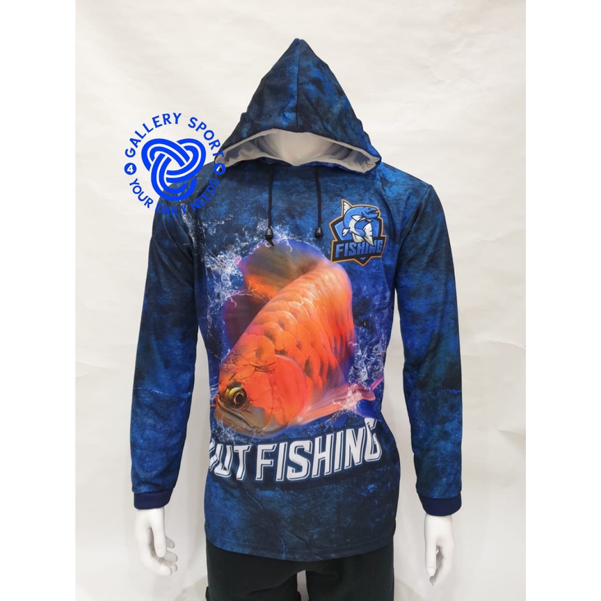 kaos jersey mancing-baju mancing bertopi bertopi ikan merah grade ori
