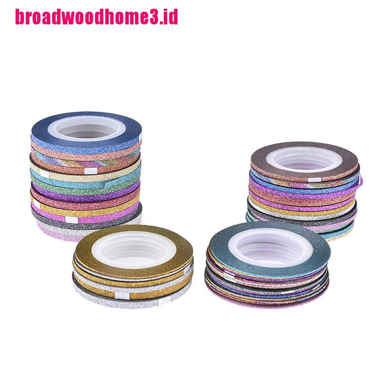 14 Rol / set Stiker tape Garis Untuk Dekorasi Kuku