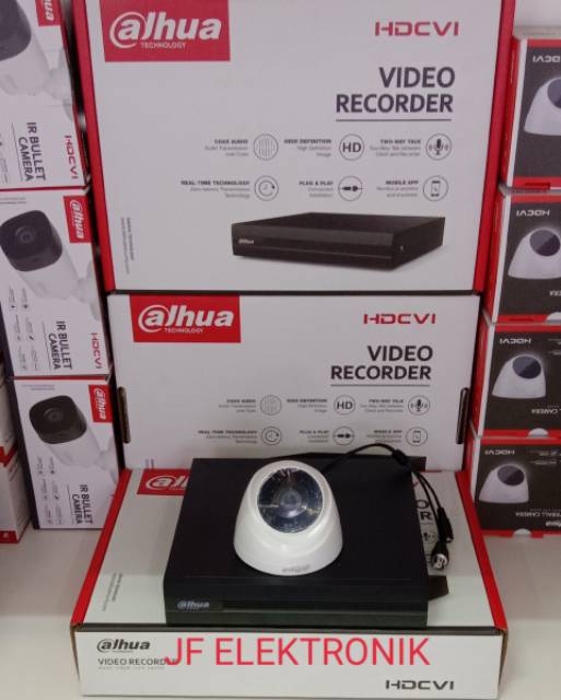 Paket cctv dahua 4 channel dengan 1 kamera 2mp 1080P