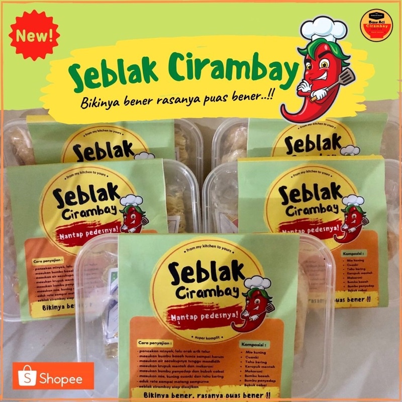 

Seblak Cirambay (kemasan box) Klik 10x otomatis HARGA GROSIR