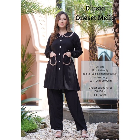 Daster Arab Dlusia MELLY One Set Rayon Premium