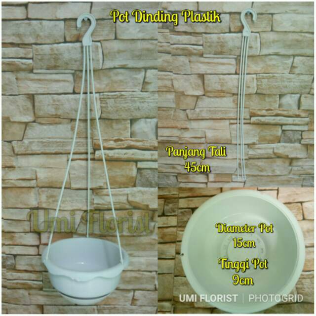 Pot Gantung Plastik Pot Dinding Plastik Pot Pagar Plastik