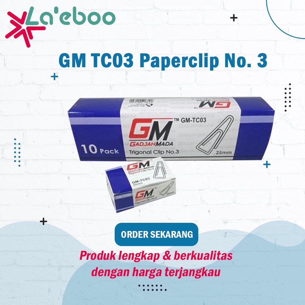 

GM TC03 Paperclip No.3 | Klip Kertas