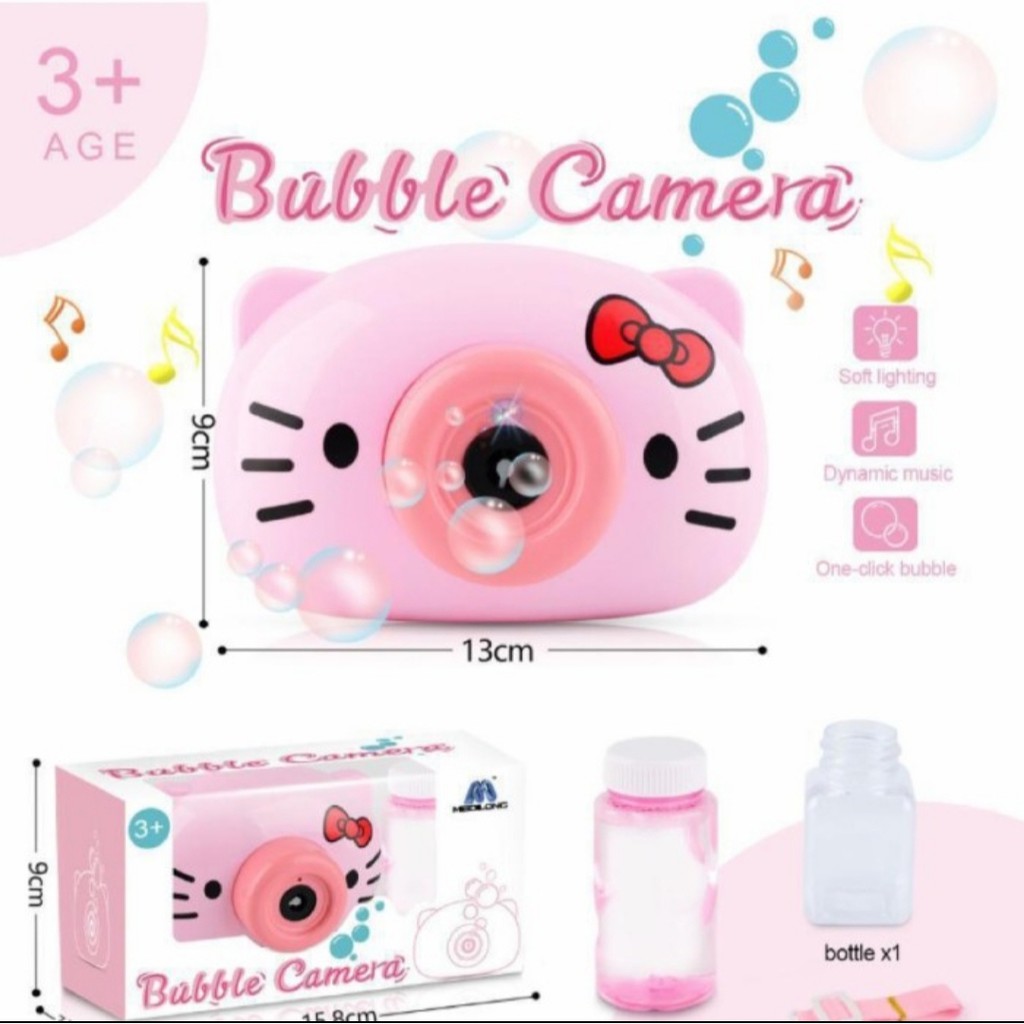 Mainan Bubble Buble Camera.Gelembung Sabun Kamera Elektrik + Sabun
