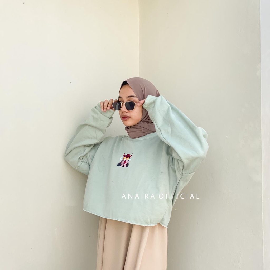 SWEATER LAMINA CROP WANITA ANAIRAOFFICIAL