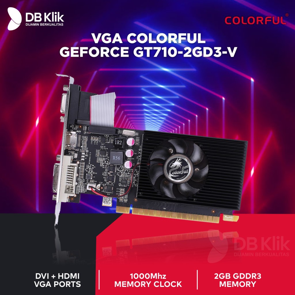 VGA Colorful GeForce GT710 2GD3-V