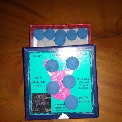 MASTER TIP BILLIARD CUE TIP ELK MASTER TIPS MASTERTIP UJUNG STIK BILLIARD BILYARD BILLIAR BILYAR