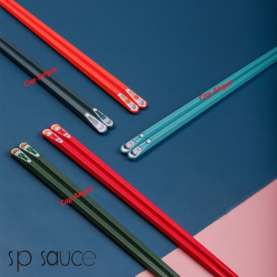 CHOPSTICKS HIGH QUALITY NON SLIP ANTI MILDEW ANTI JAMUR ANTI BAU LANCIP FIBERGLASS SUMPIT JEPANG 5 PASANG JAPANESE CHOPSTICK