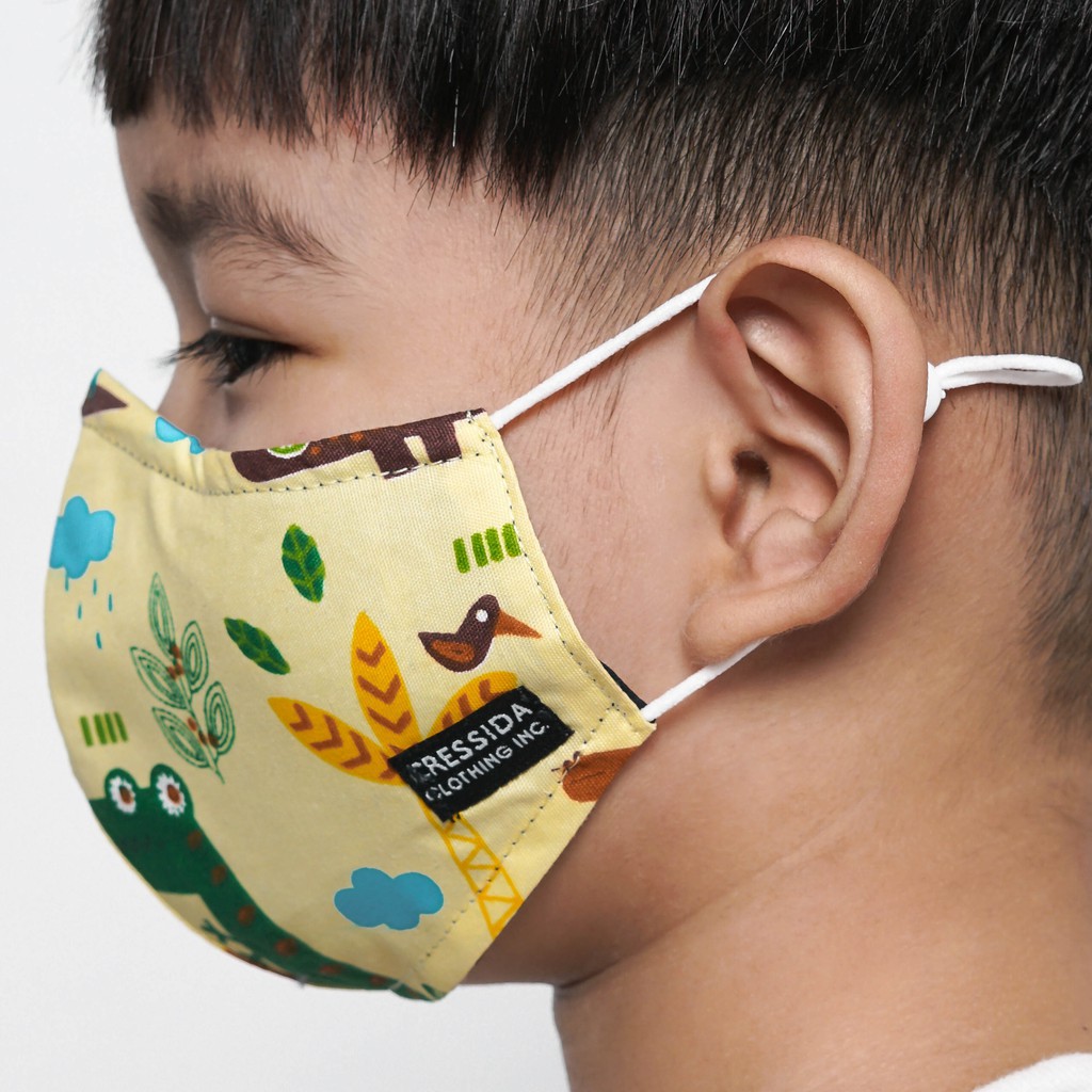 BB CRESSIDA MASKER ANAK Hijab &amp; NON Hijab ISI 2 Masker Anak Katun