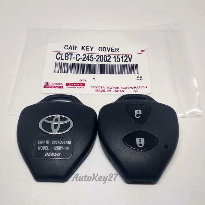 Barangasli!! Casing/Cover Kunci Alarm Mobil Toyota Innova Vios Yaris Altis 2 TomboL