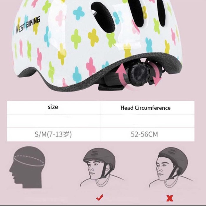 Helm Sepeda Anak Bicycle helmet protective gear West biking S