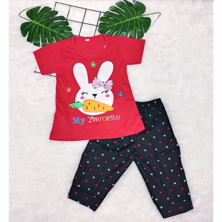 3S SETELAN ANAK PEREMPUAN USIA 1-5 TAHUN GAMBAR ONE MORE,CITTCE LOVE,FAVORITE,I NEED SLEEP,BUTTERFLAY,CUTE NEW-5