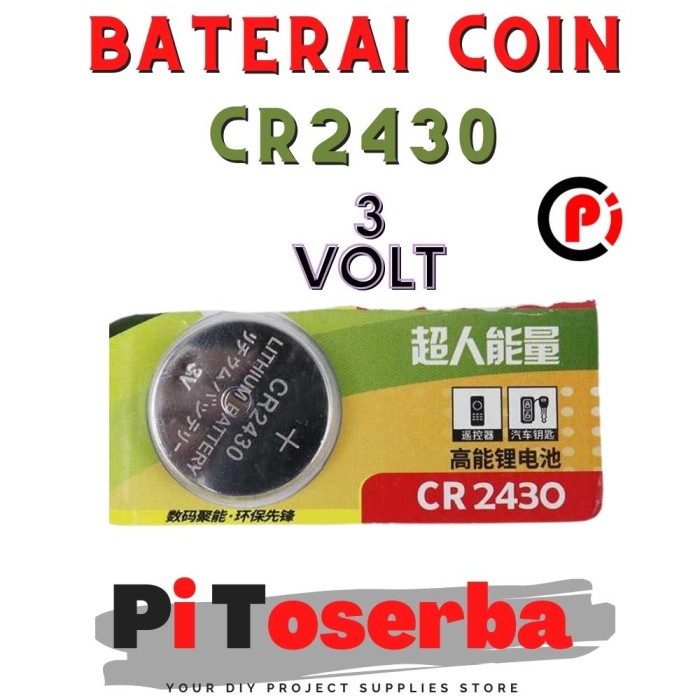 Baterai Lithium 3V CR2430 CR 2430 Battery Kancing Coin 3 Volt Batere