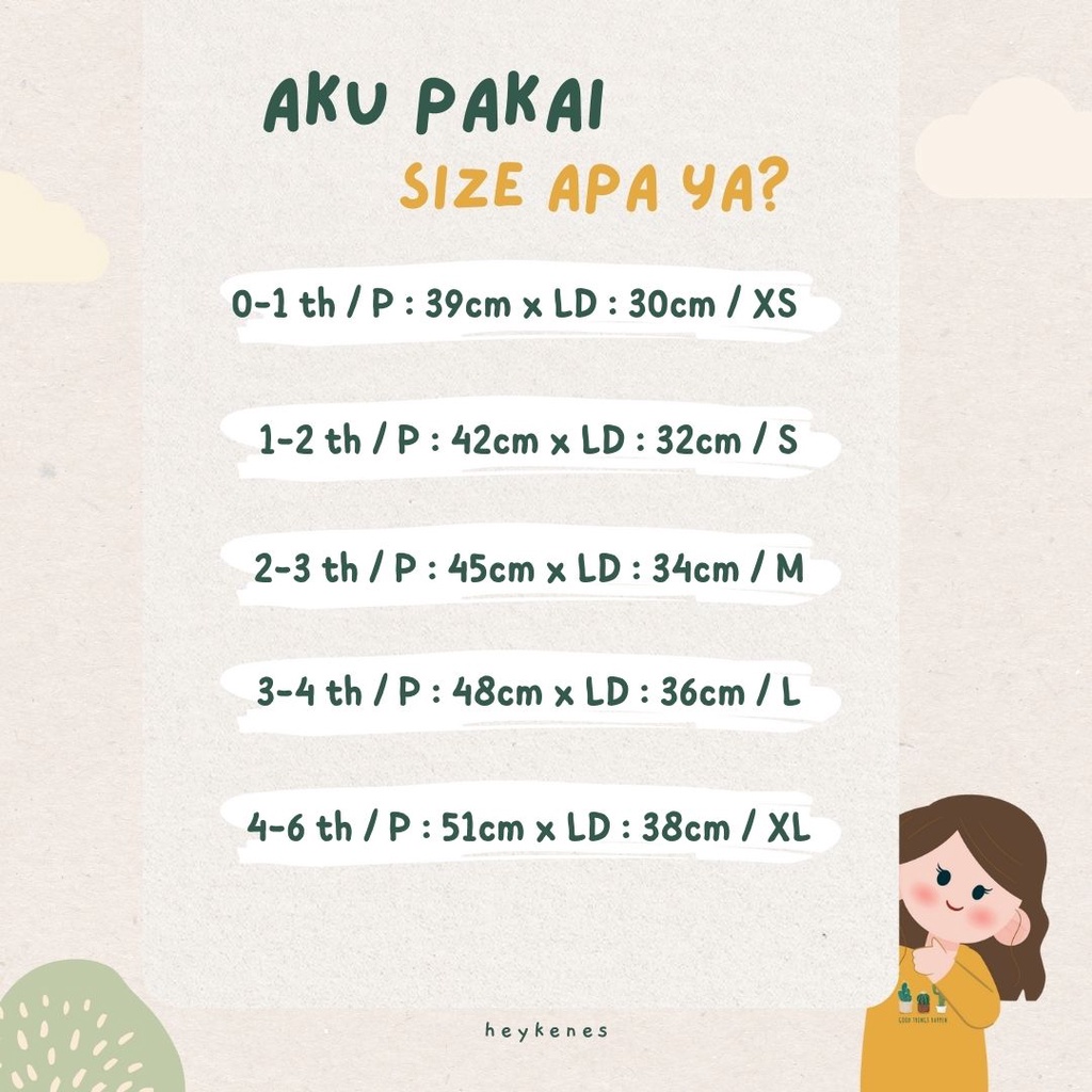 Heykenes Kaos Anak Happiness Cotton 30s