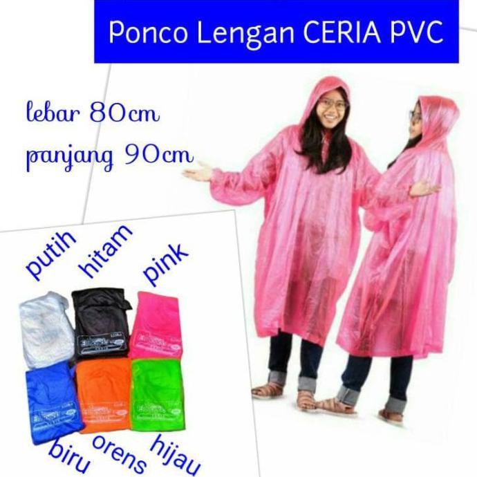 Murah Jas Hujan Raincoat Ponco Ceria Pvc Bukan Kresek Bagus